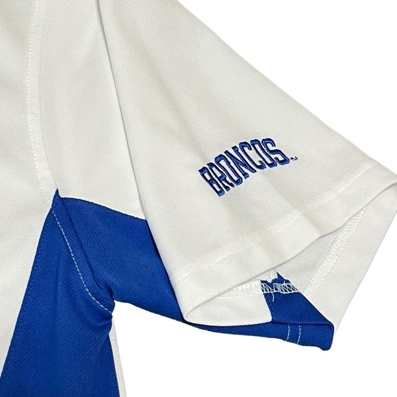 Boise State Pro Edge White & Blue Polo Shirt Size Large - Picture 4 of 8